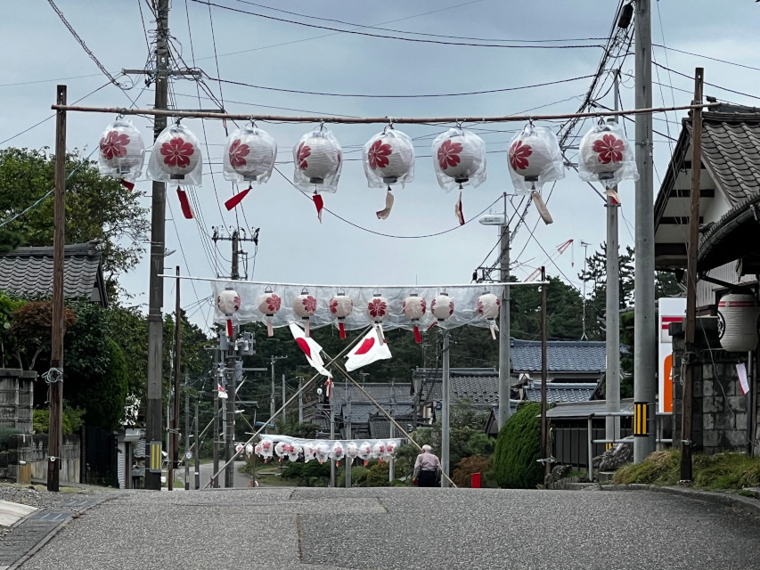 塩竃神社の秋祭り！　北前船の航行安全を祈願したのが始まりです。