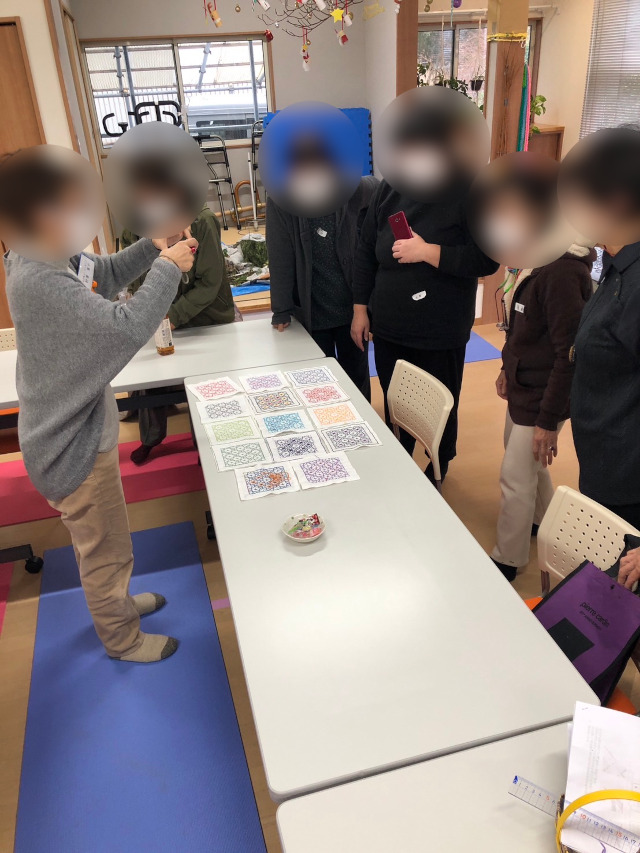 今年最後の「刺し子会」、リピーターの方もできました！